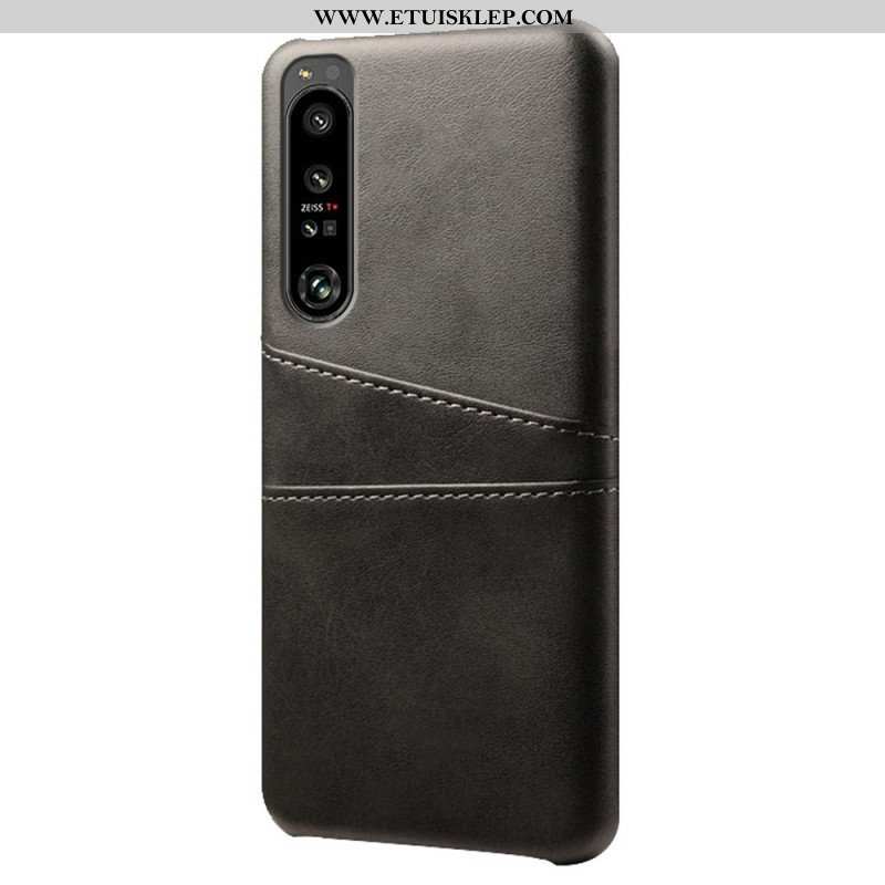 Etui do Sony Xperia 1 IV Etui Na Karty Z Efektem Skóry